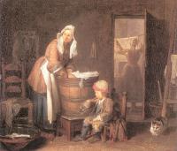 Chardin, Jean Baptiste Simeon - The Laundress